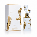 Lattafa Her Confession Eau de Parfum 100ML mit luxuriösem weiß-goldenem Flakon und eleganter Geschenkverpackung auf weißem Hintergrund
