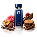 French Avenue Azzure Aoud Eau de Parfum 100ml Flakon auf weißem Hintergrund