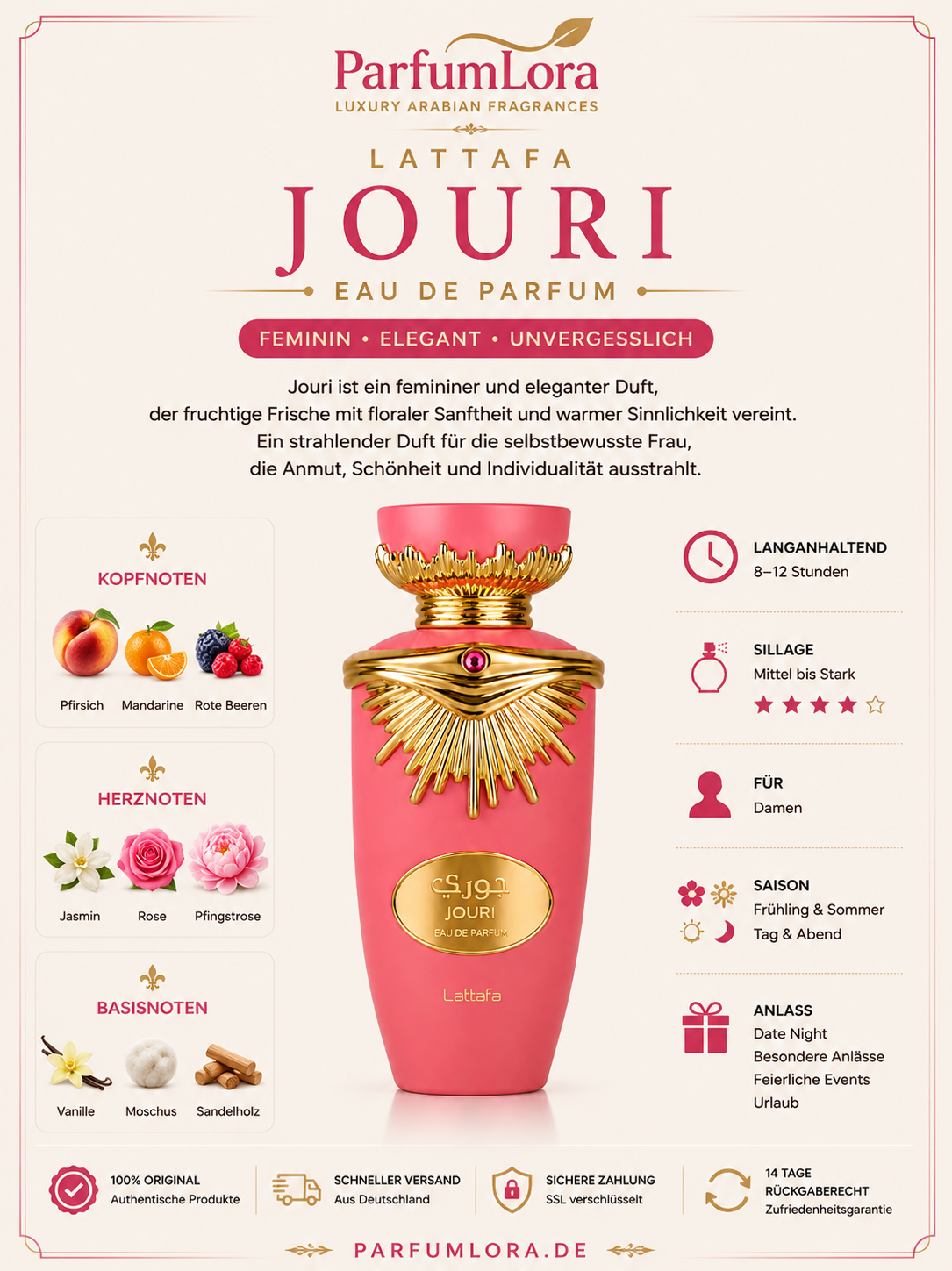 Lattafa – Jouri Eau de Parfum 100 ml