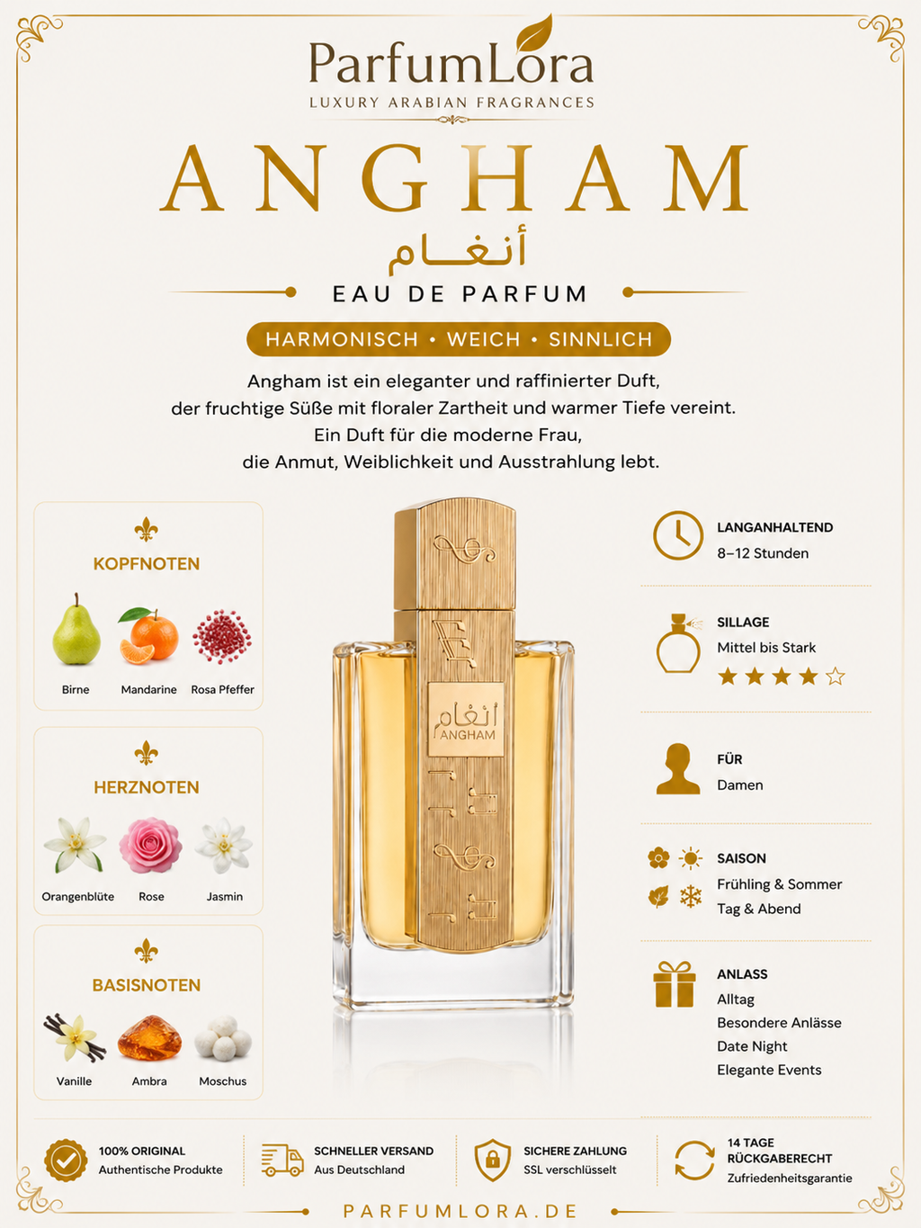 Lattafa Angham Eau de Parfum 100ml