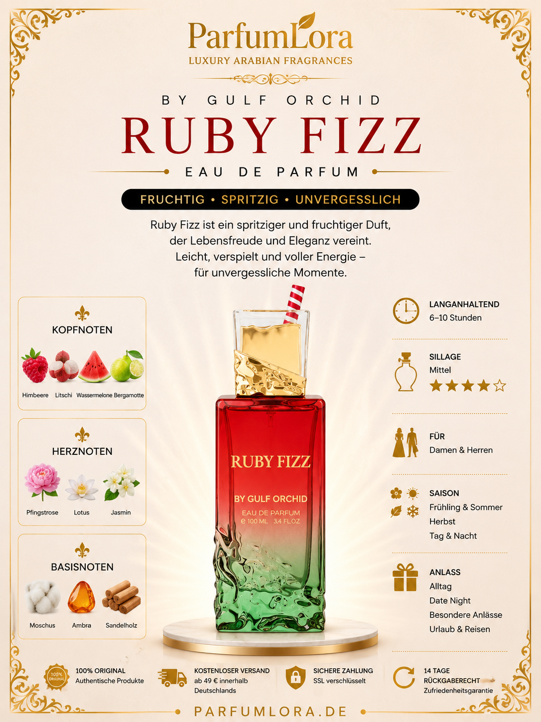 Gulf Orchid Ruby Fizz 100ml