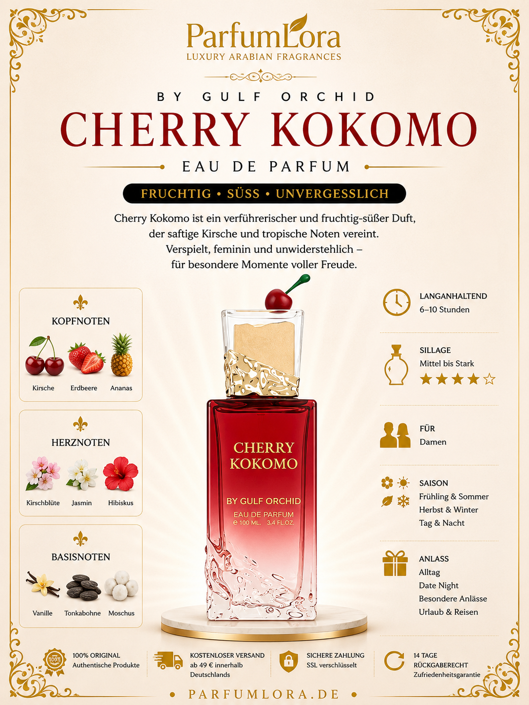 Gulf Orchid Cherry Kokomo 100ml