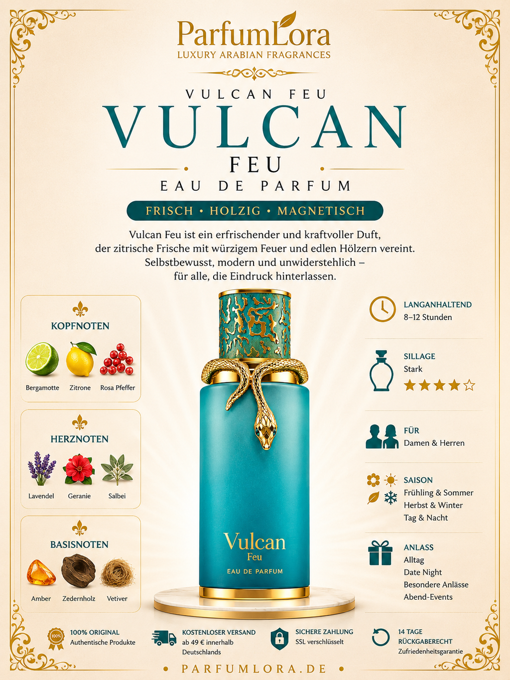 French Avenue Vulcan Feu Eau de Parfum 100ml