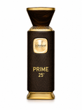 Le Bonheur Prime 25 Eau de Parfum 100 ml – luxuriöser Unisex-Duft mit Bergamotte, Safran, Karamell, Sandelholz und Leder auf weißem Hintergrund.