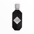 Rimaal Khadlaj Onyx Silver 100ml Eau de Parfum in a black textured bottle with a silver cap.