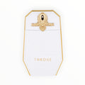 Maison Asrar Throne 100ml Parfümflakon in Weiß und Gold mit elegantem Relief-Design bei Rimaal